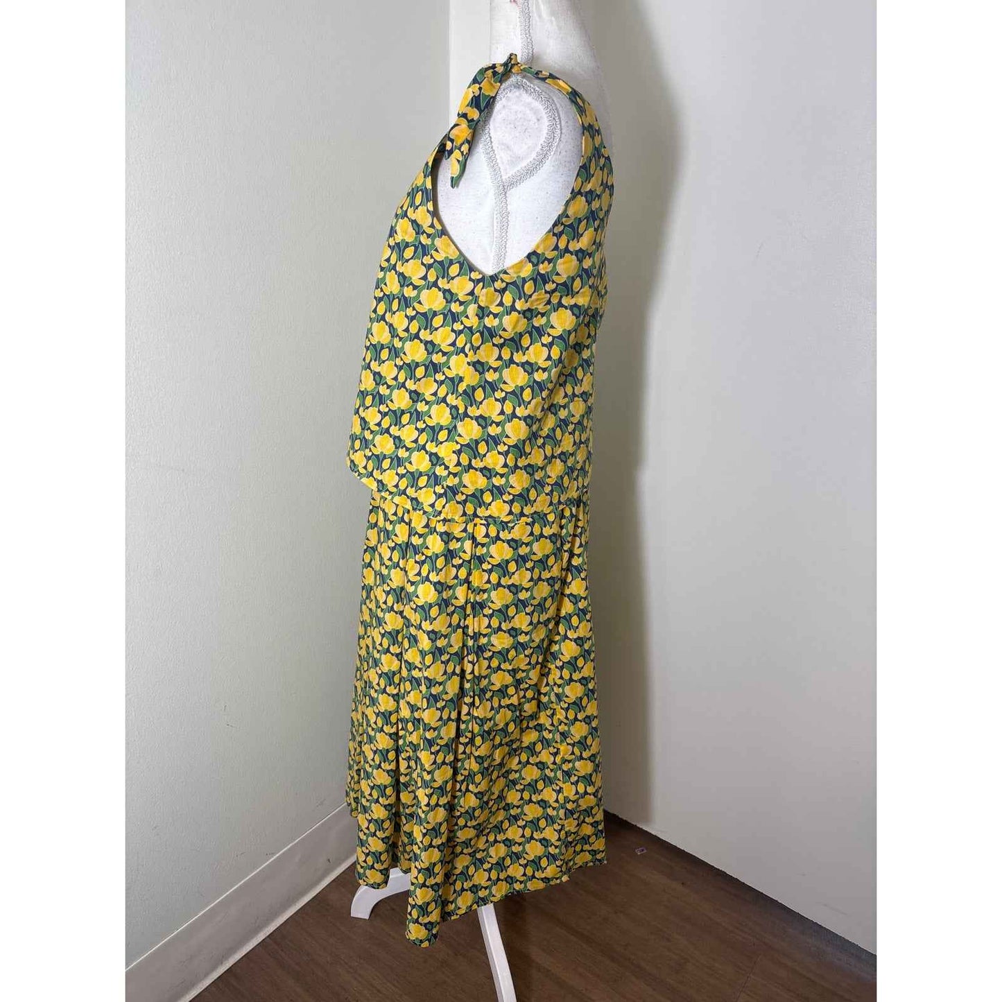 Buru Yellow Dafodil Skirt Set Sz S