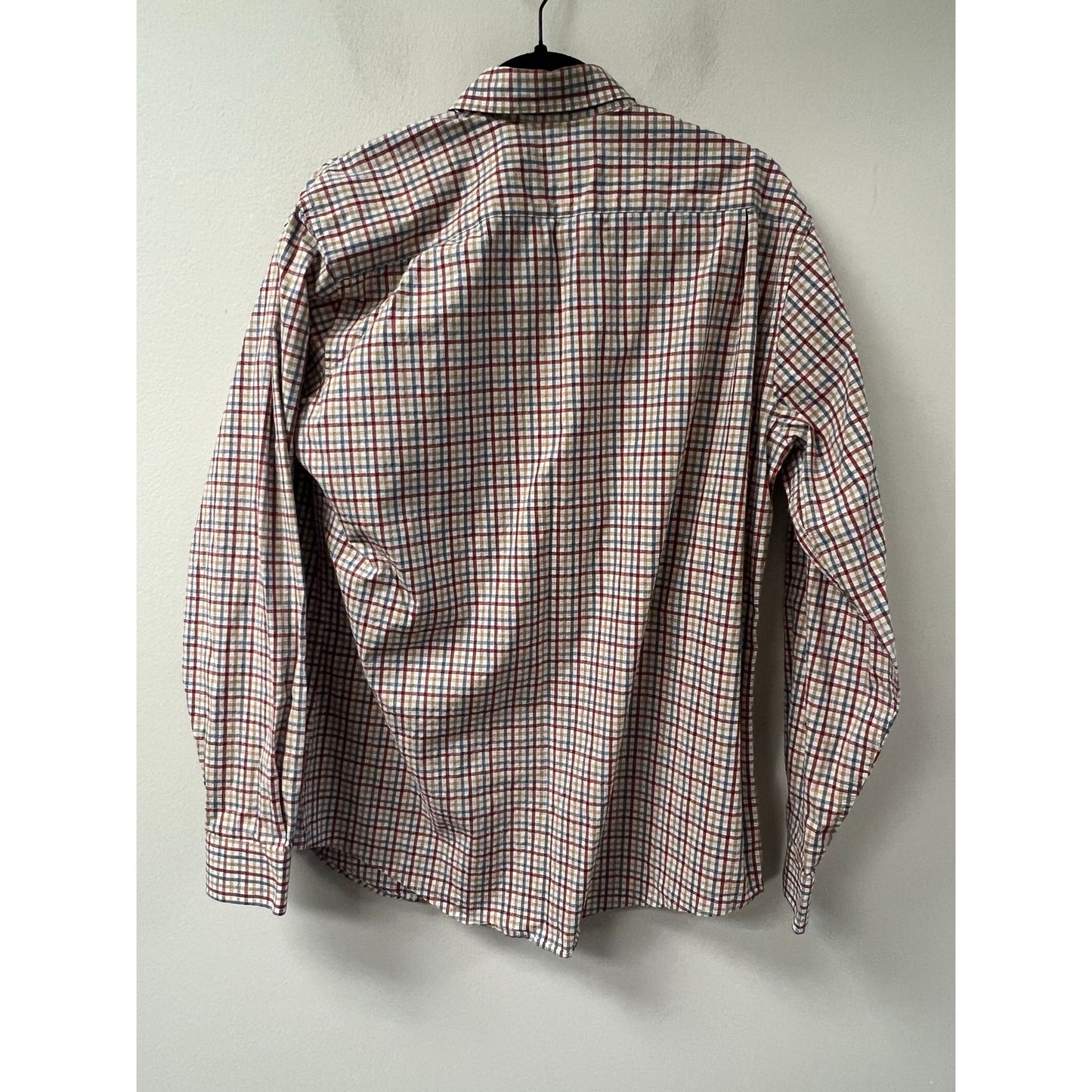 Southern Shirt Multi Color Gingam Long Sleave Button Up Sz M