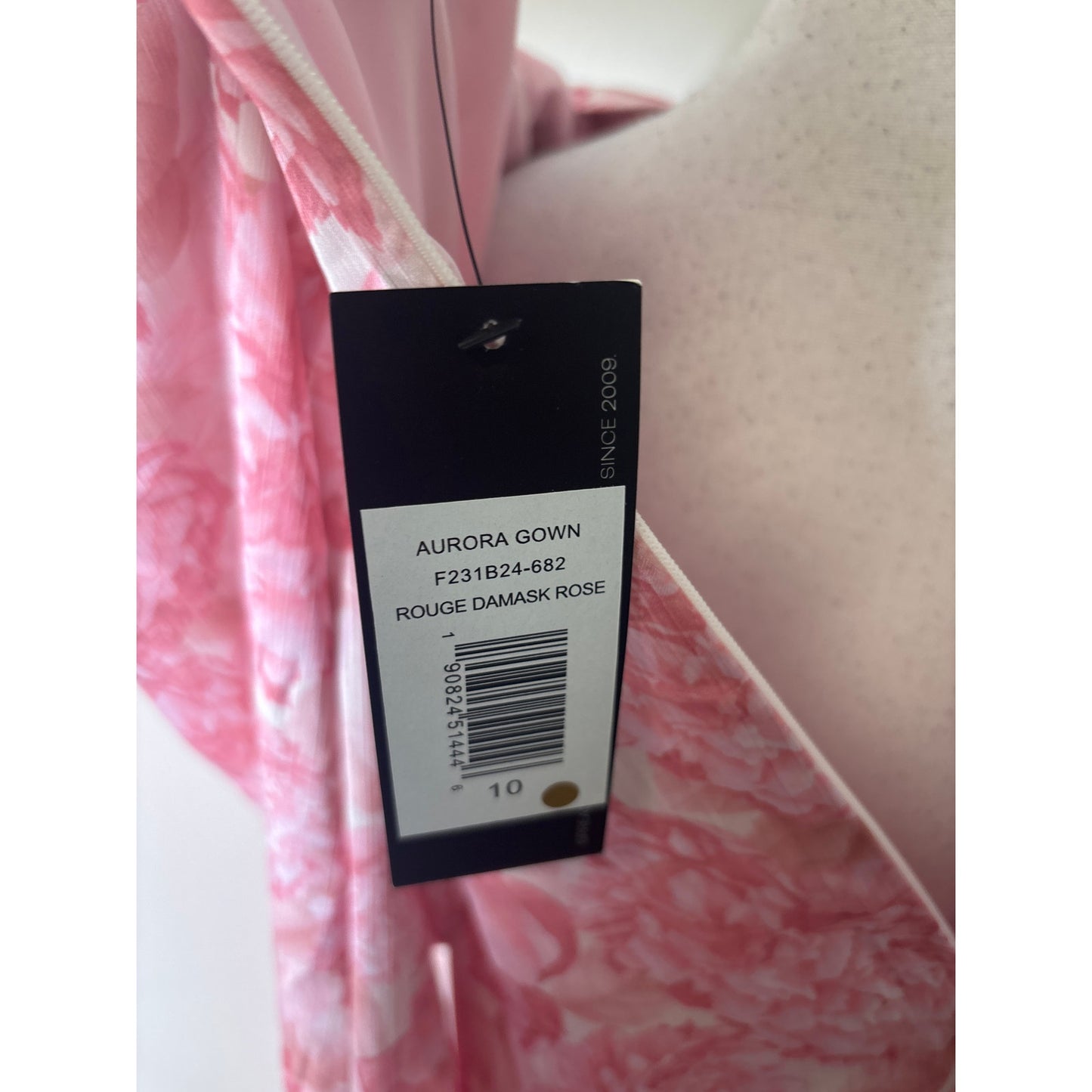 NWT Sachine & Babi Pink "Aurora Gown" Floor Length Dress Sz 10