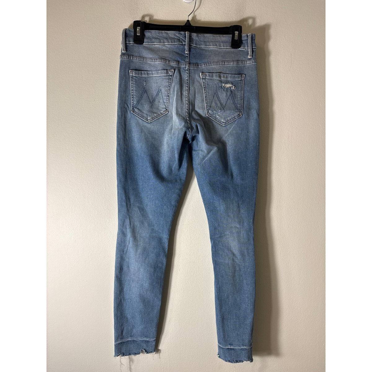 Mother High Waisted Looker Ankle Chew Denim Sz 29