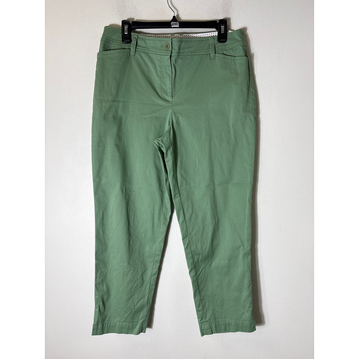 Talbots Soft Green Perfect Crop Pant Sz 10