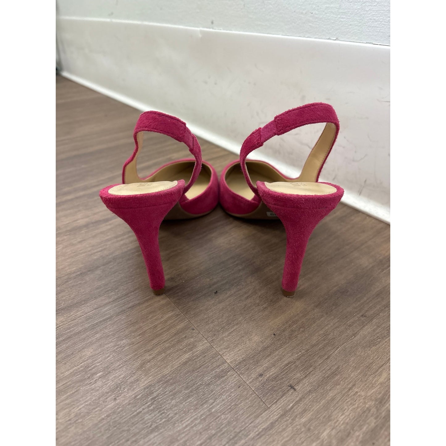 Michael Kors Hot Pink Suede Sling Back Heel Sz 6