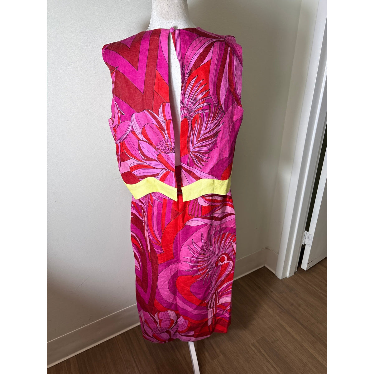 Farm Rio Hot Pink Retro Linen Sarong and Top Set