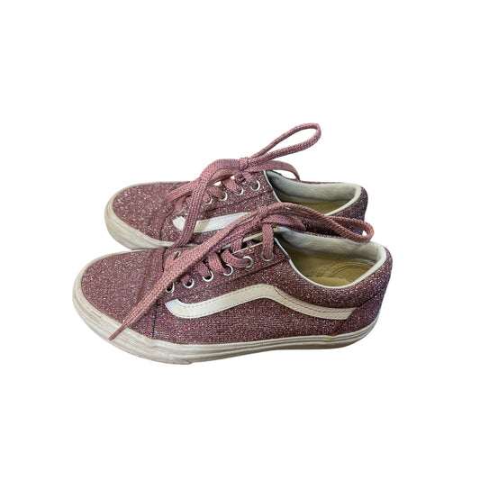Van's Purple Sparkle Tennis Shoes Sz 6