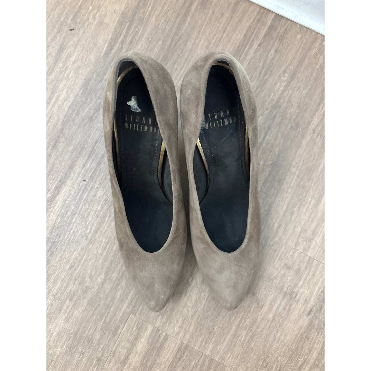 Stuart Weitzman Taupe Suede Classic High Heel Pump Sz 6