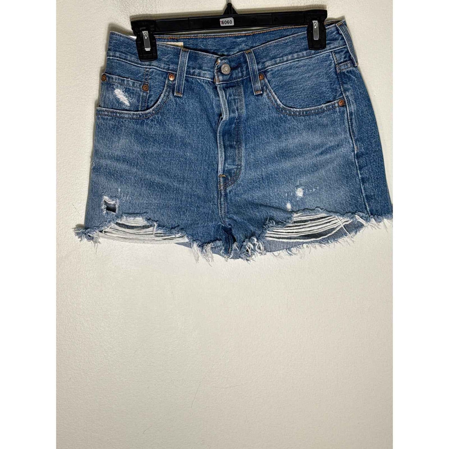 Levi's 501 Blue Jean Cut Off Denim Short Shorts Sz 28