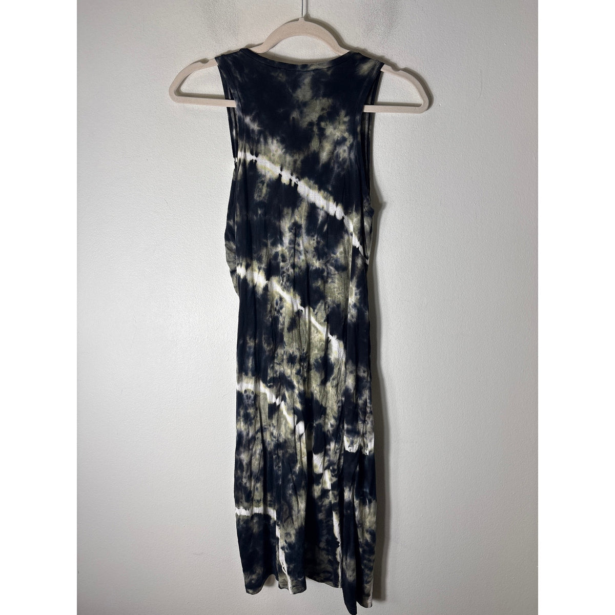 Fifteen Twenty Black Tie Dye Sleevless Cotton Dress Sz S