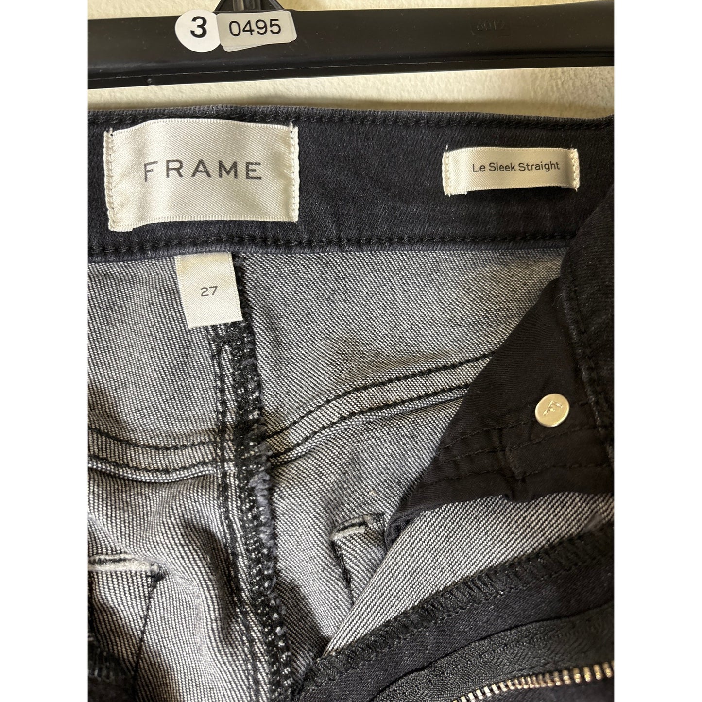Frame Black Studded Le Sleek Jeans Sz 27