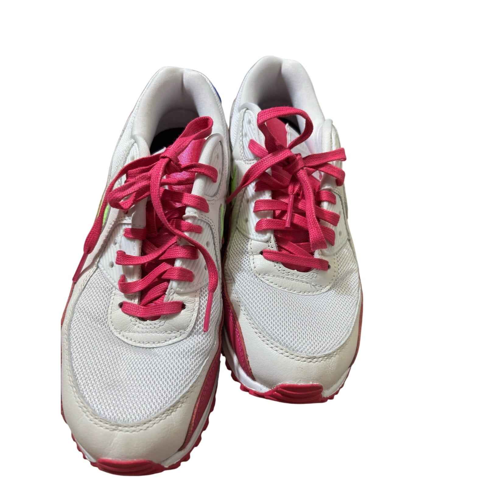 Woman's Nike White and Hot Pink Air Max Sz 7.5