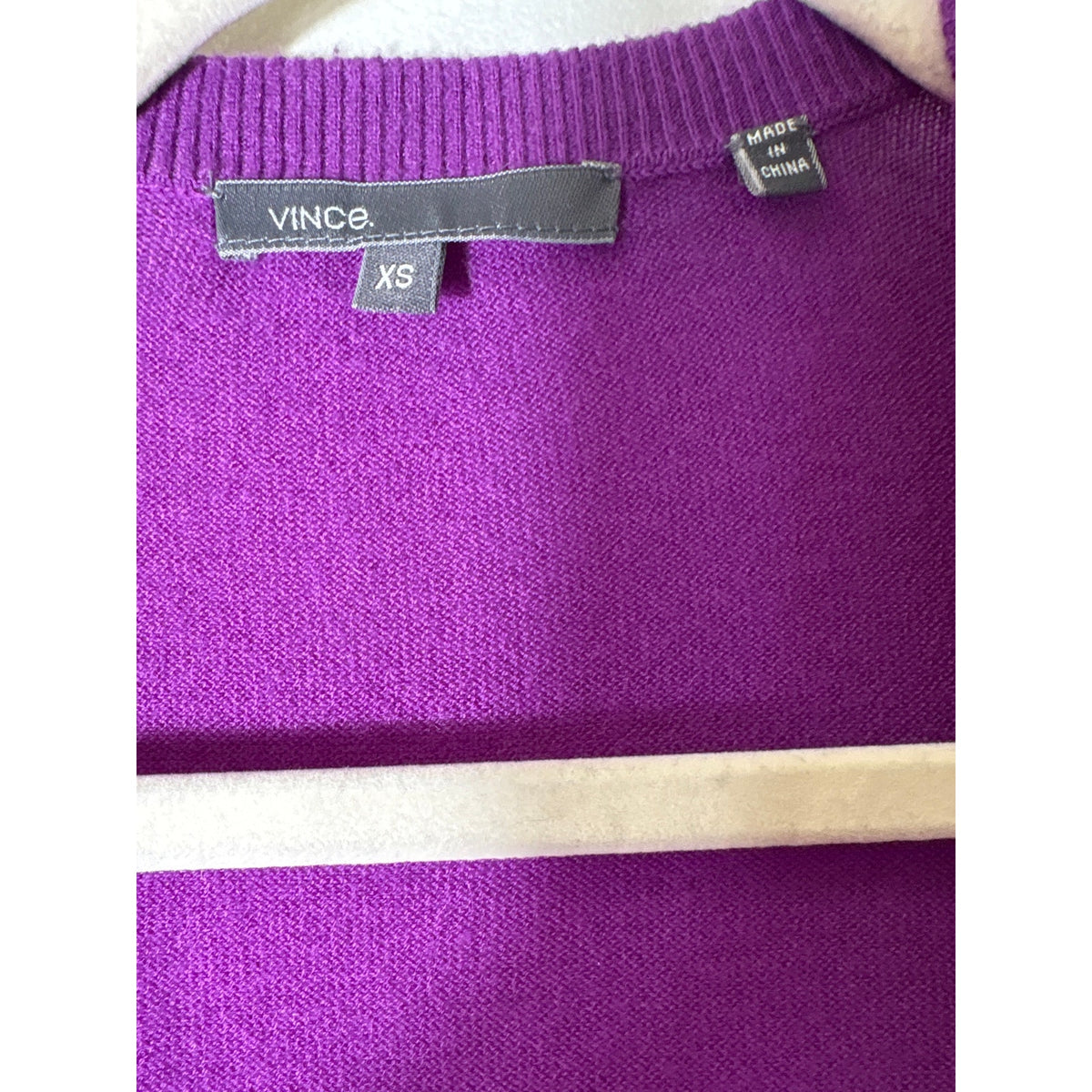 Vince Purple Long Sleeve Cashmere Cardigan Sweater Sz XS