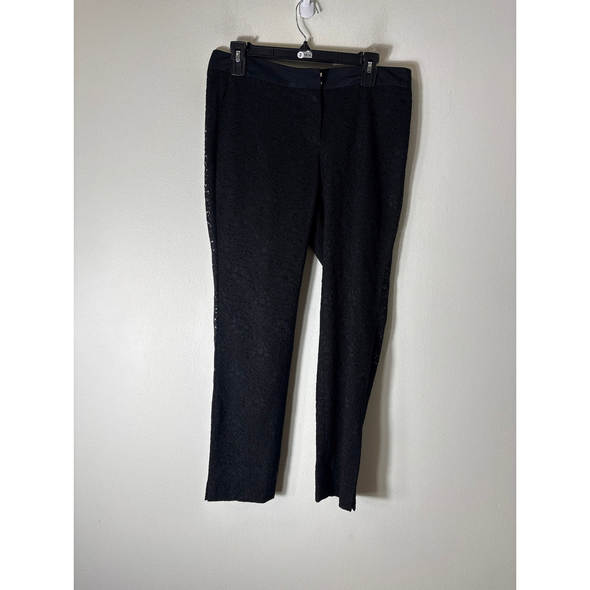 W By Worth Black Lace Pants Sz 6