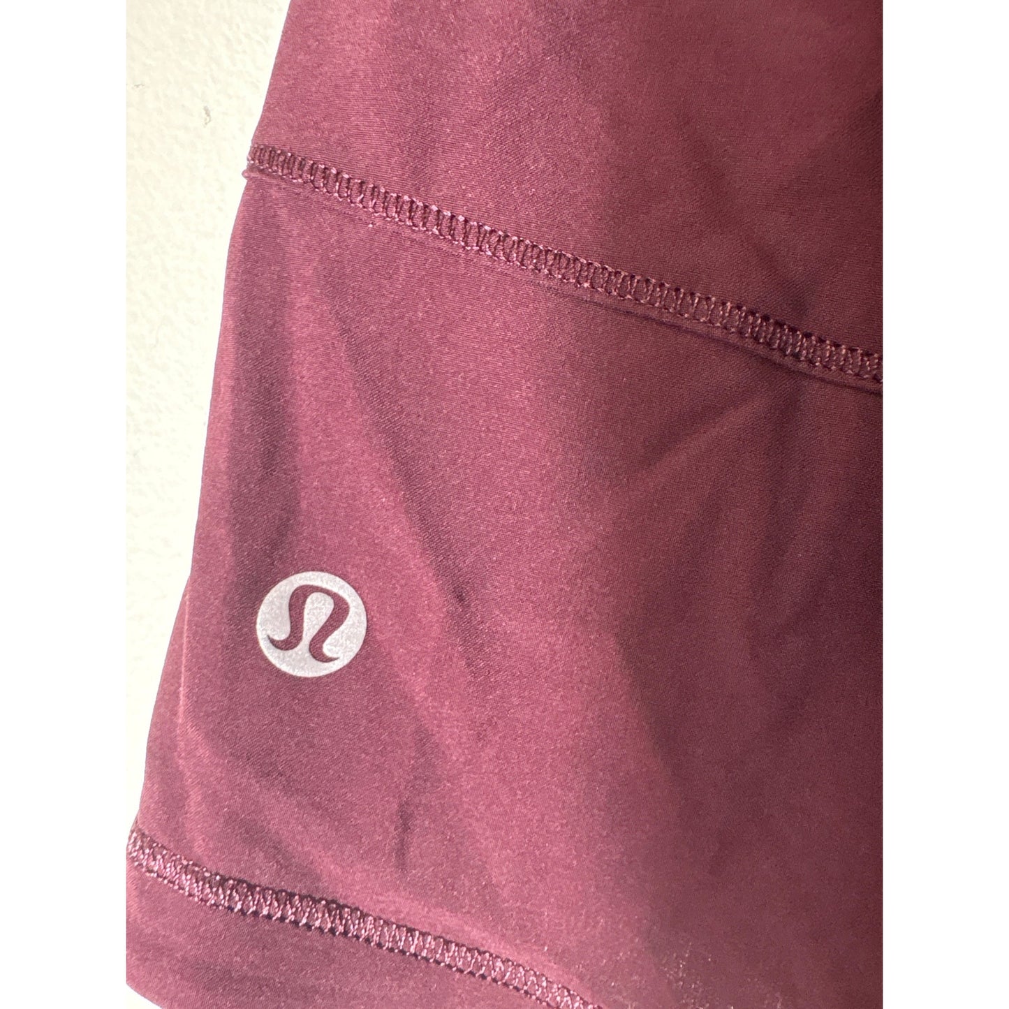 Lululemon Maroon Athletic Skirt/Skort Sz 8T
