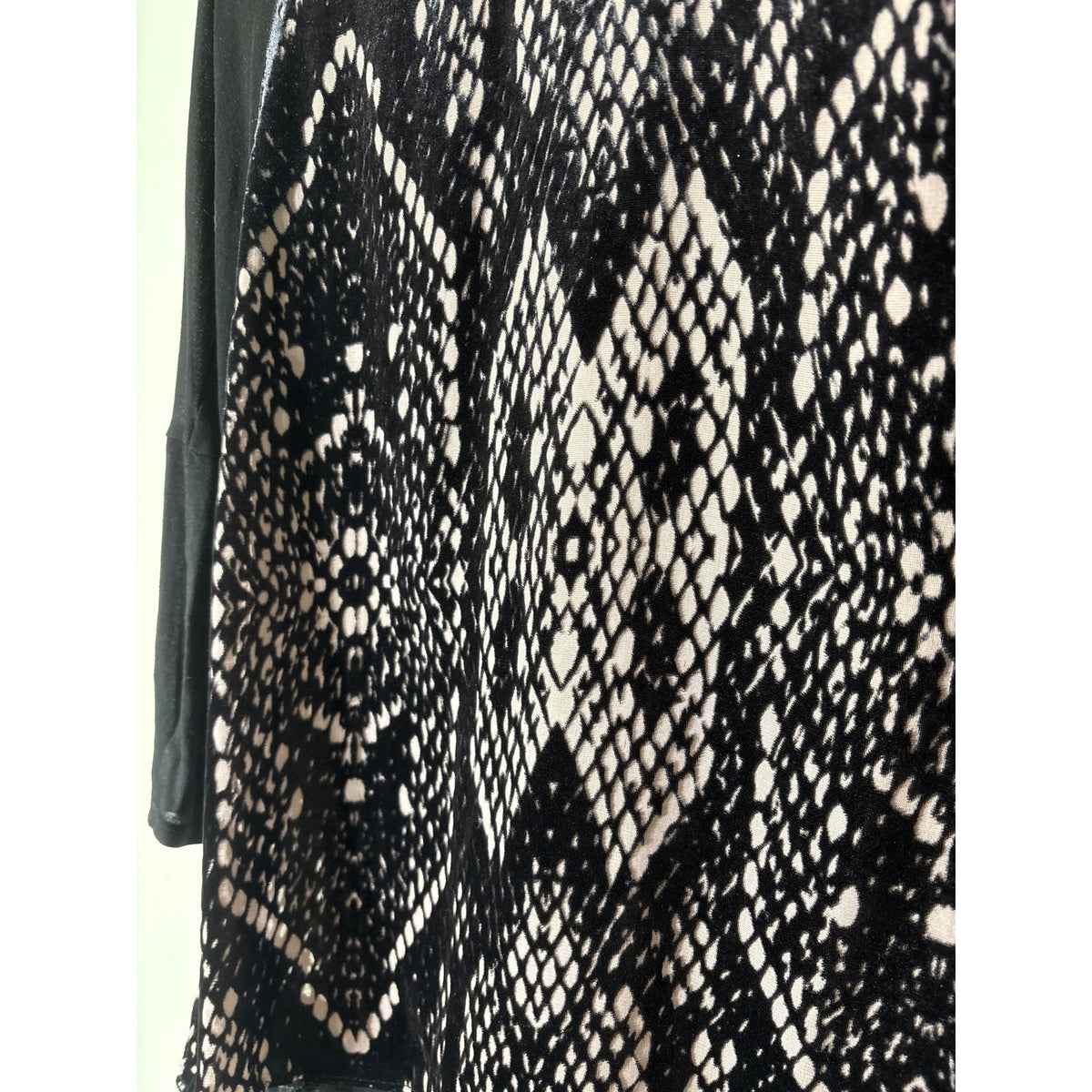 Rebecca Taylor Black Mixed Media Long Sleeve Shirt Sz 2