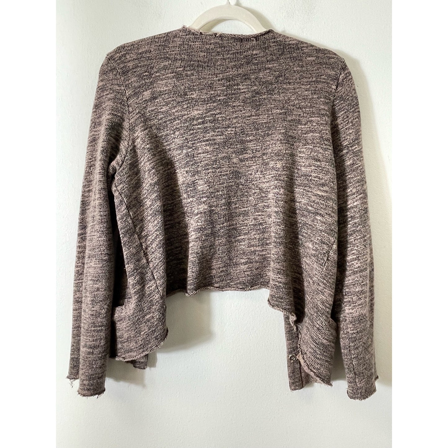 The Lady & The Sailor Front Open Brown Cardigan Sz 3