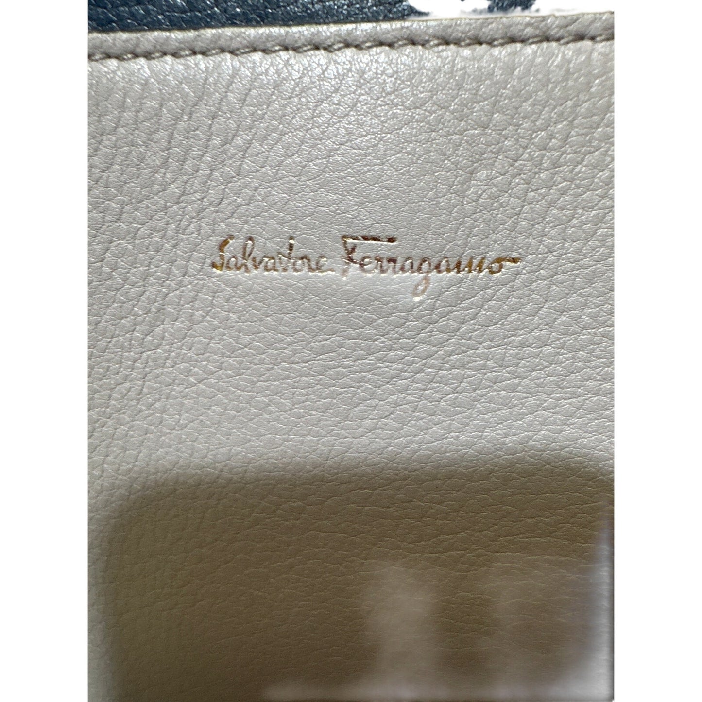 Salvatore Ferragamo Large Sofia Gancini Tricolor Leather Bag