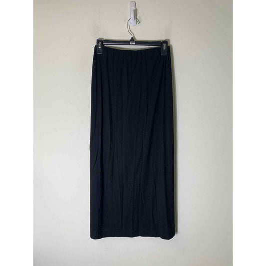 Reformation Black Skinny Knit Pull On Maxi Skirt Sz SP
