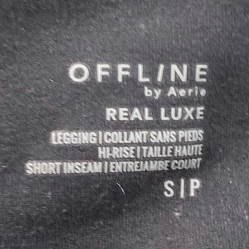 Aerie Black Offline Faux Leather Leggings Sz SP