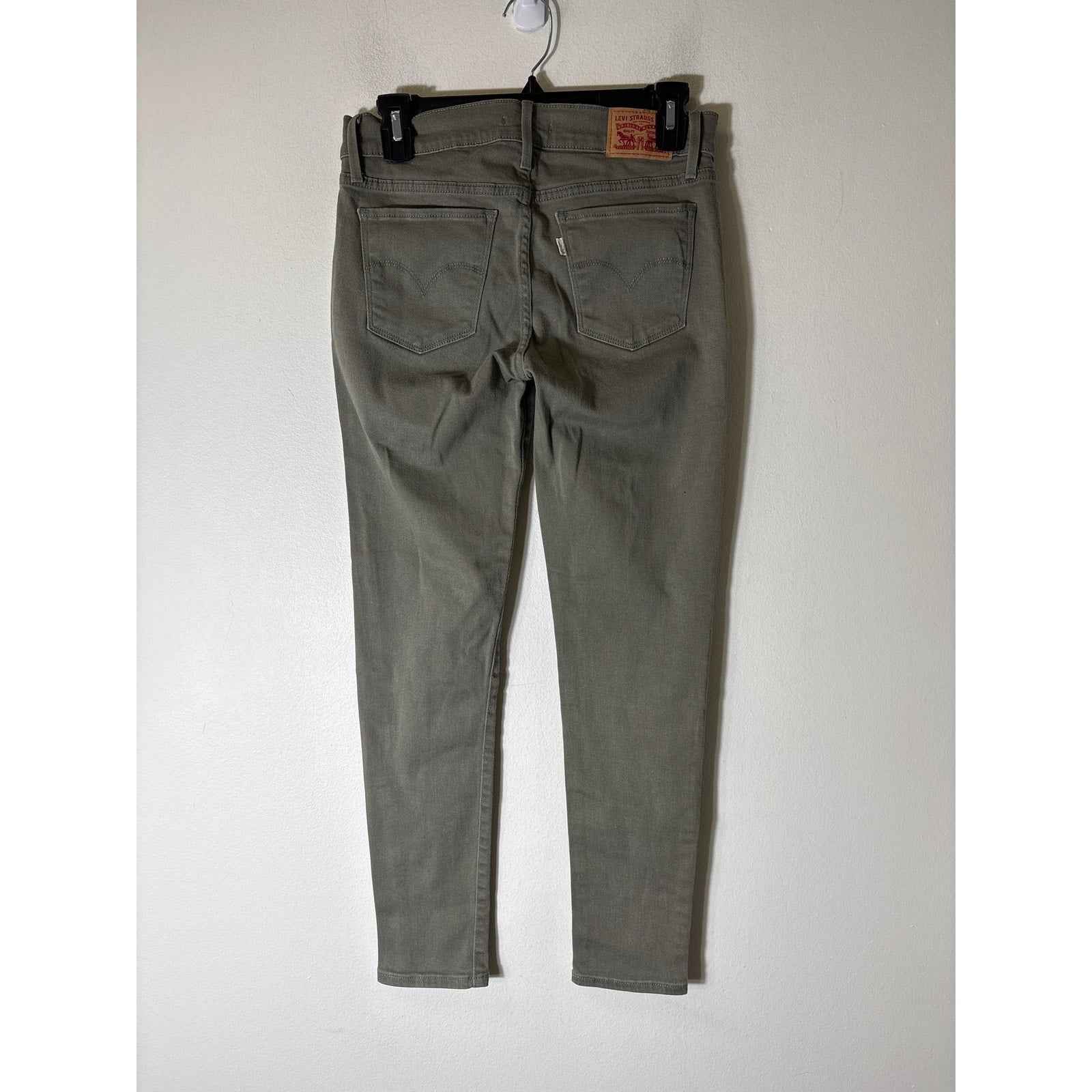 Levi's Army Green 710 Skinny Denim Jeans Sz 28