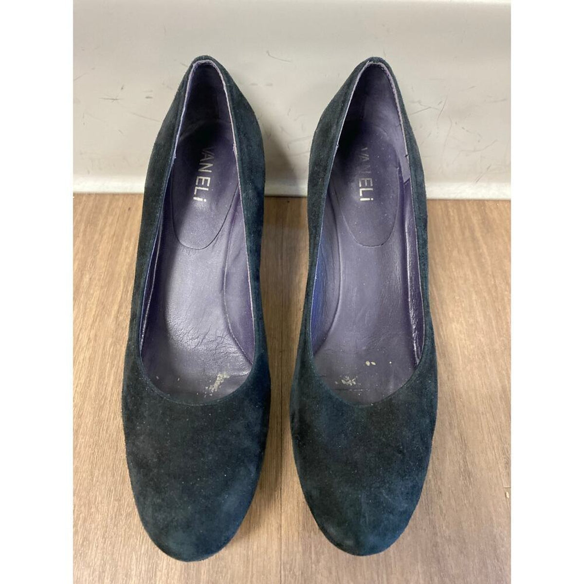 Steve Madden Black Suede Heels Size 8.5