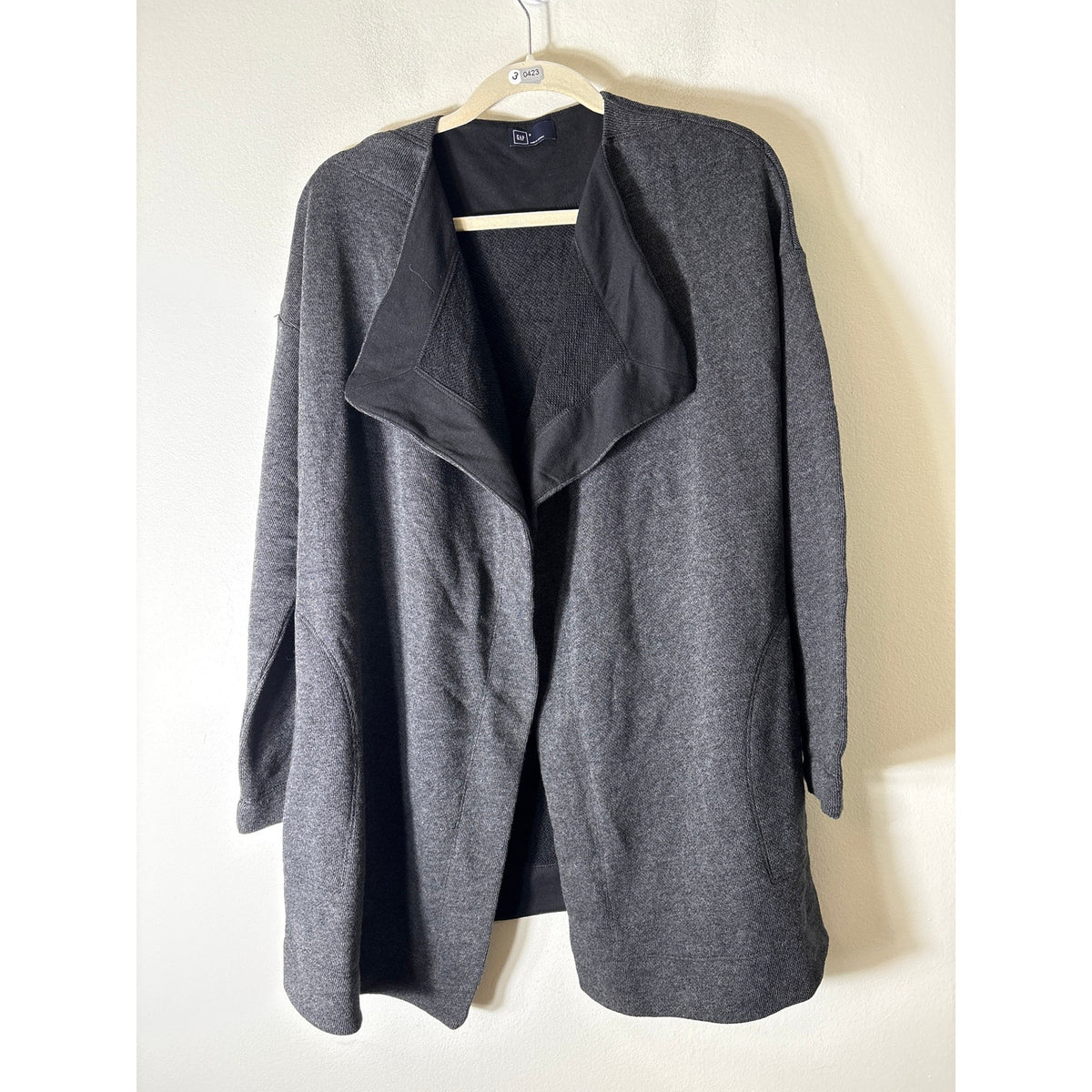 Gap Charcoal Gray Long Sleeve Cardigan Sweater Sz S