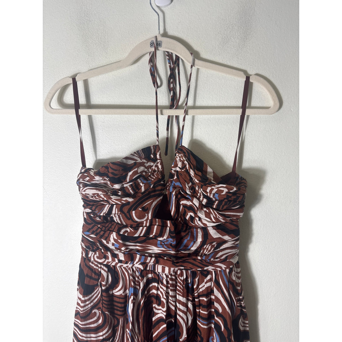 NWT Loft Brown Halter Maxi Dress Sz XS