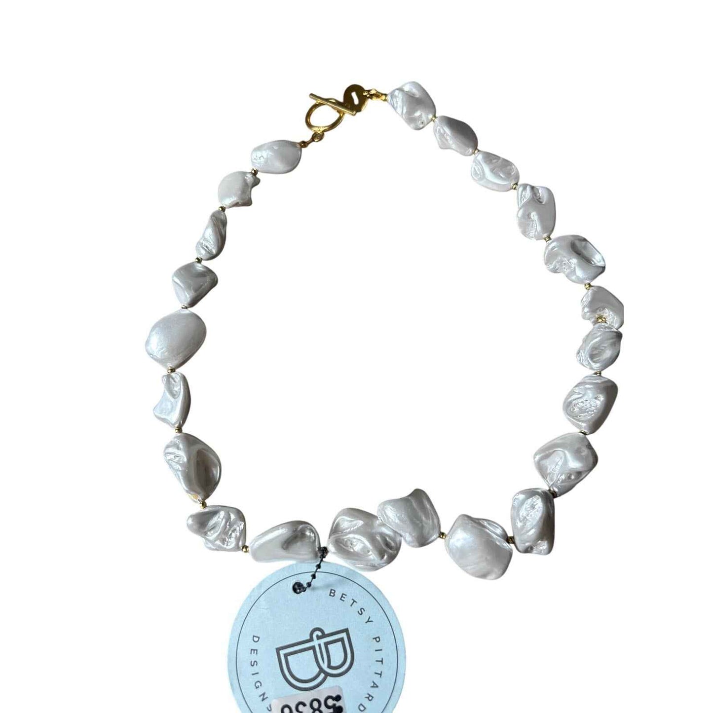 NWT Betsy Pittard Freshwater Pearl Costume Necklace