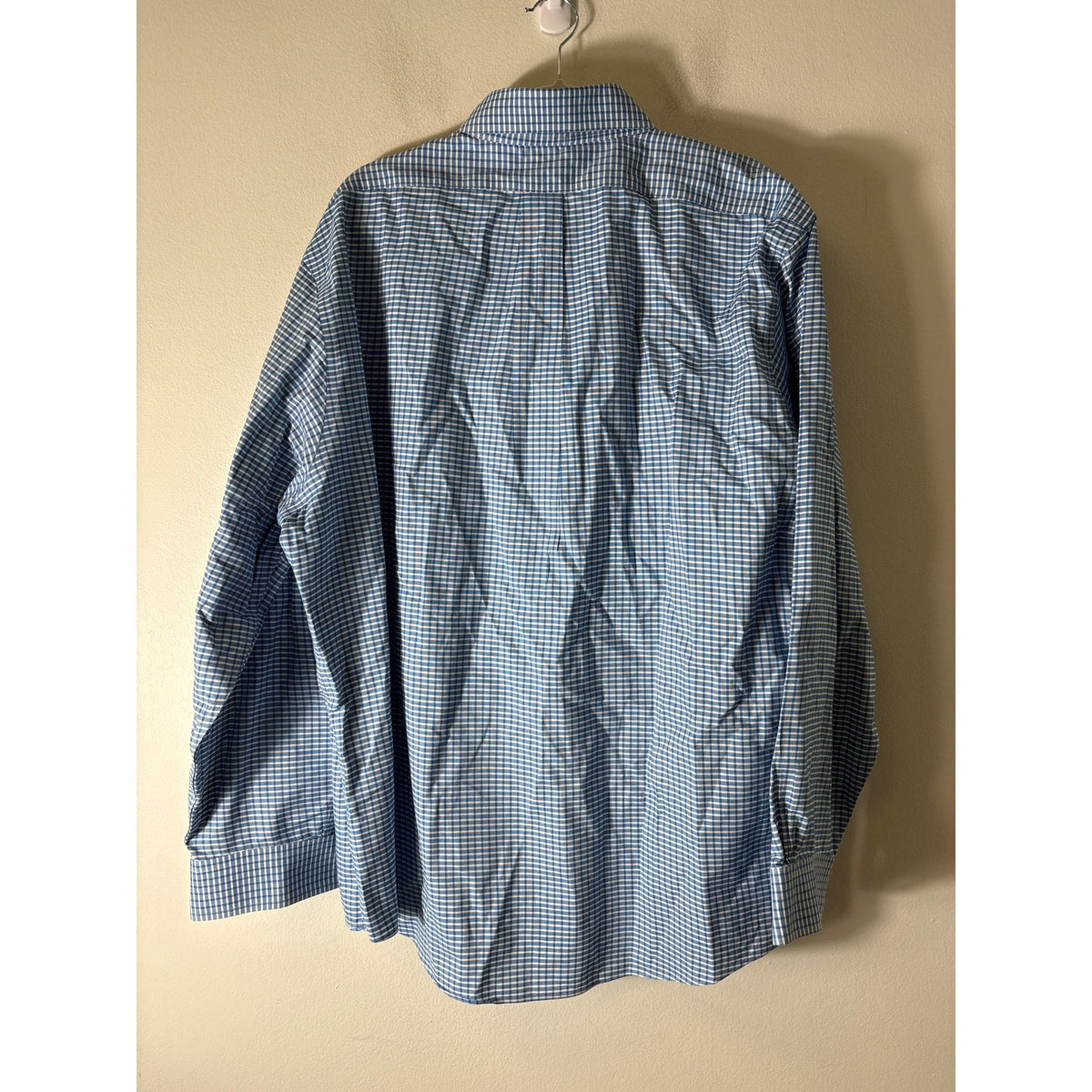 Brooks Brothers Blue and White Regent Non Iron Button Up Shirt Sz XXL