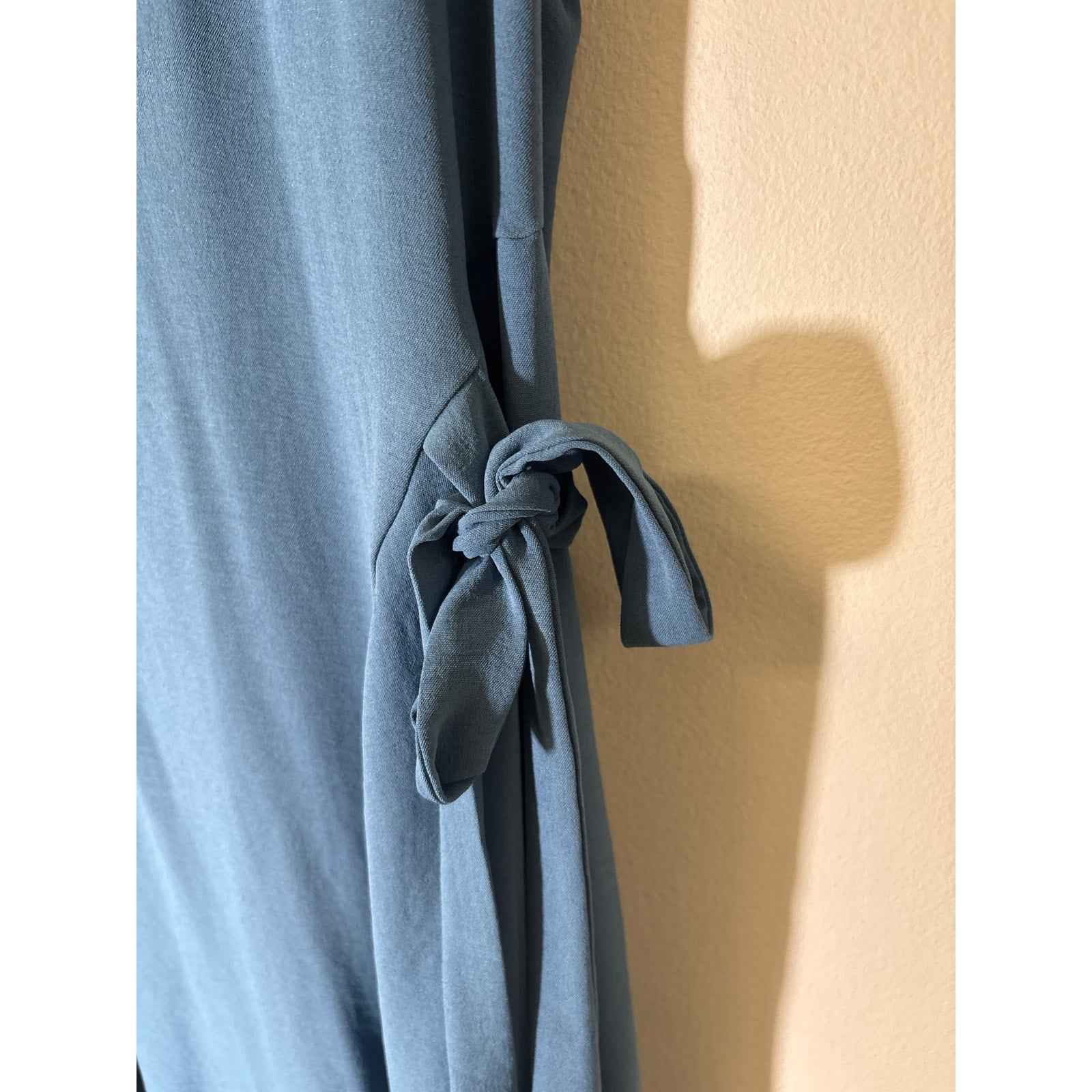 Zara Blue Short Sleeve Maxi Dress Sz XL