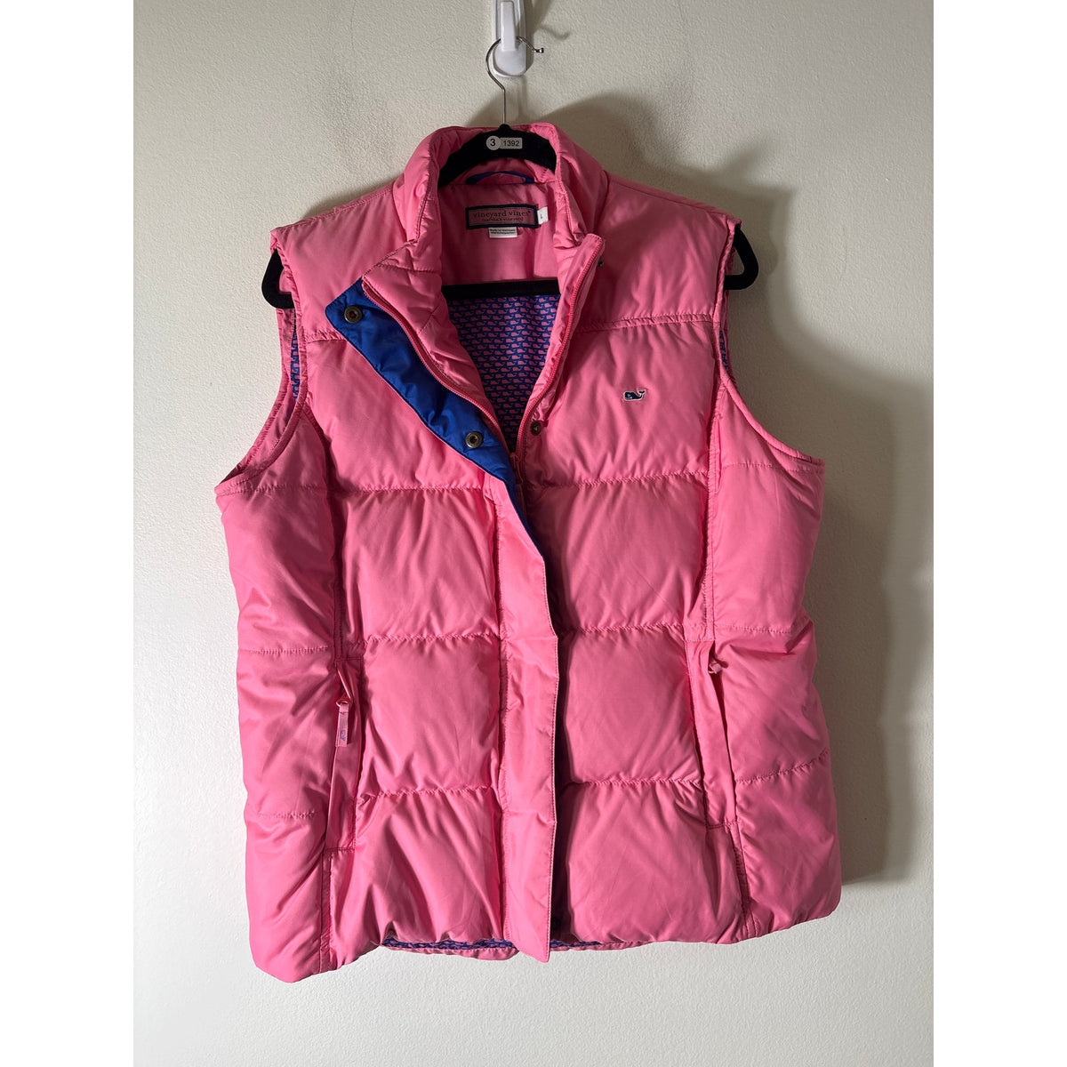 Vineyard Vines Pink Puffy Vest Sz L
