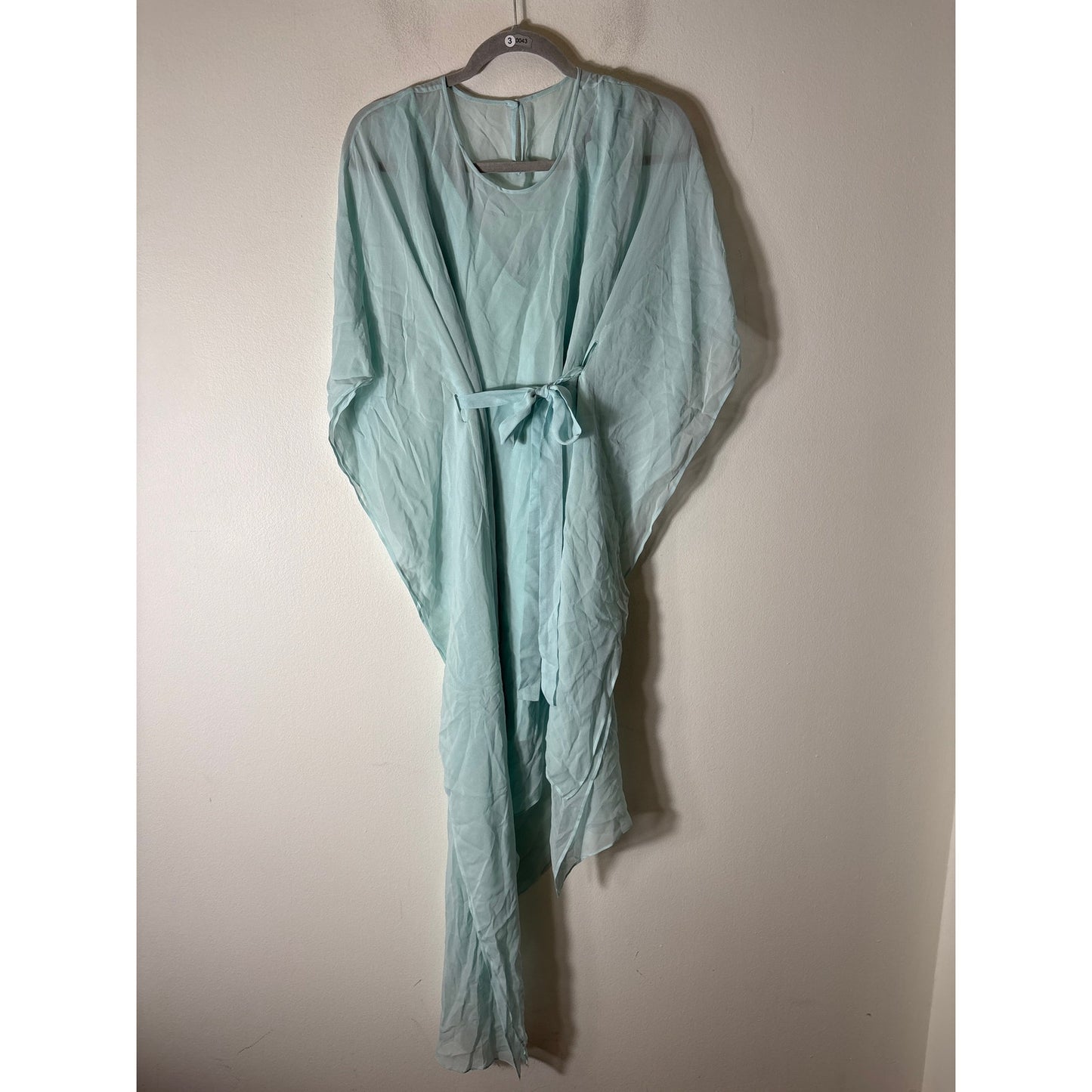 BCBG Mint Green Layered Dress with Hi Low Hem Sz M