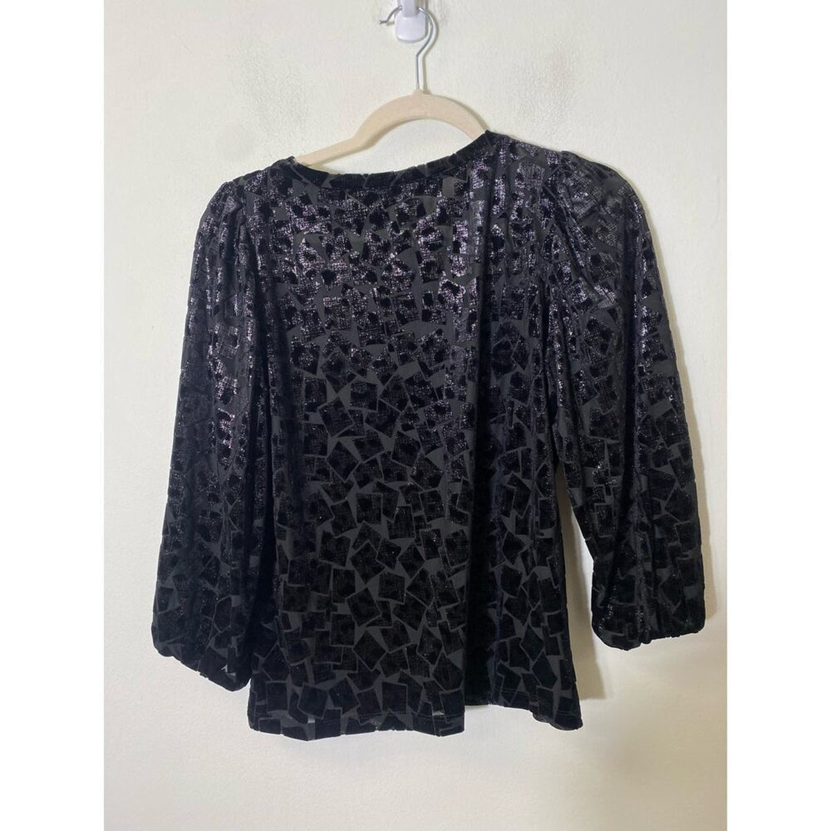 Elliott Lauren Black Long Sleeve Blouse Size Small
