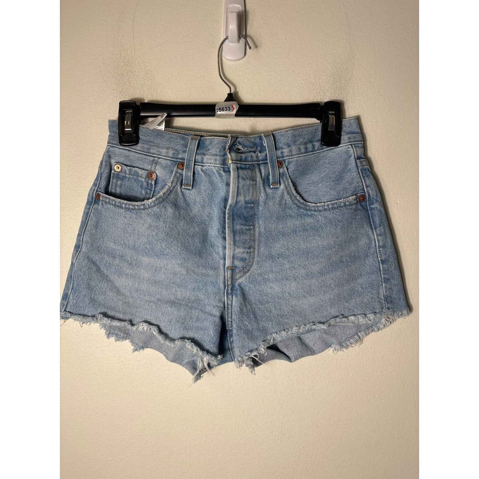 Levis 501 Cutoff Denim Shorts Sz 25