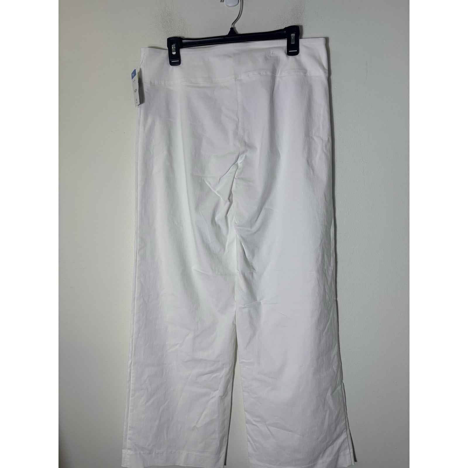 NWT Elliott Lauren White Wide Leg Slacks Sz 14