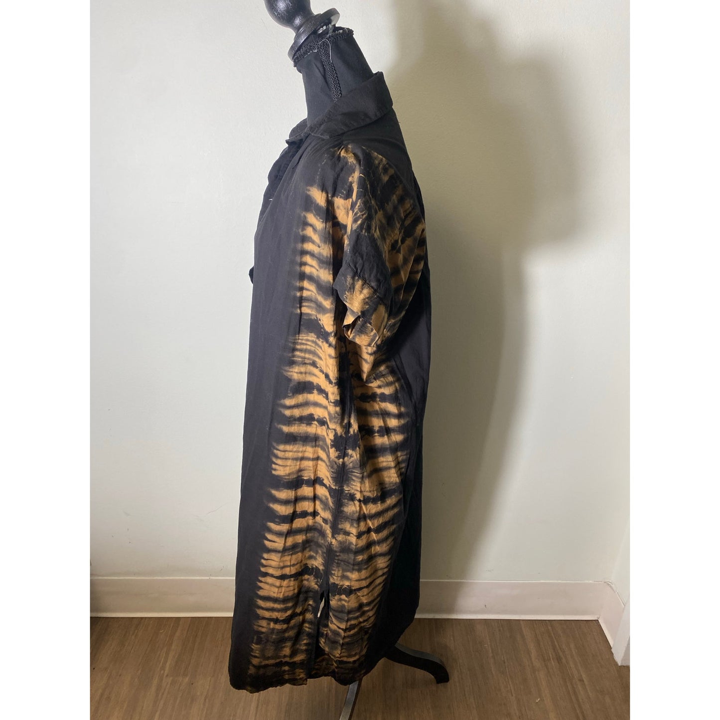 Cali by Cali Dreaming Cotton maxi Dress in Black/Brown Sz XS