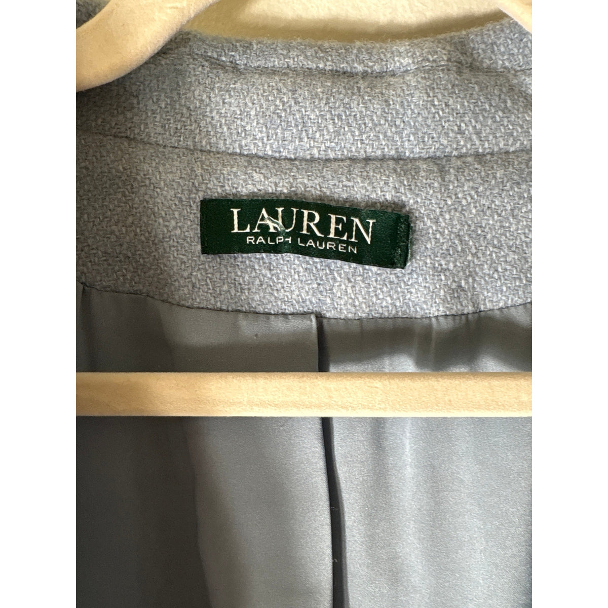 Lauren Ralph Lauren Light Blue Long Sleeve One Button Blazer Sz 8
