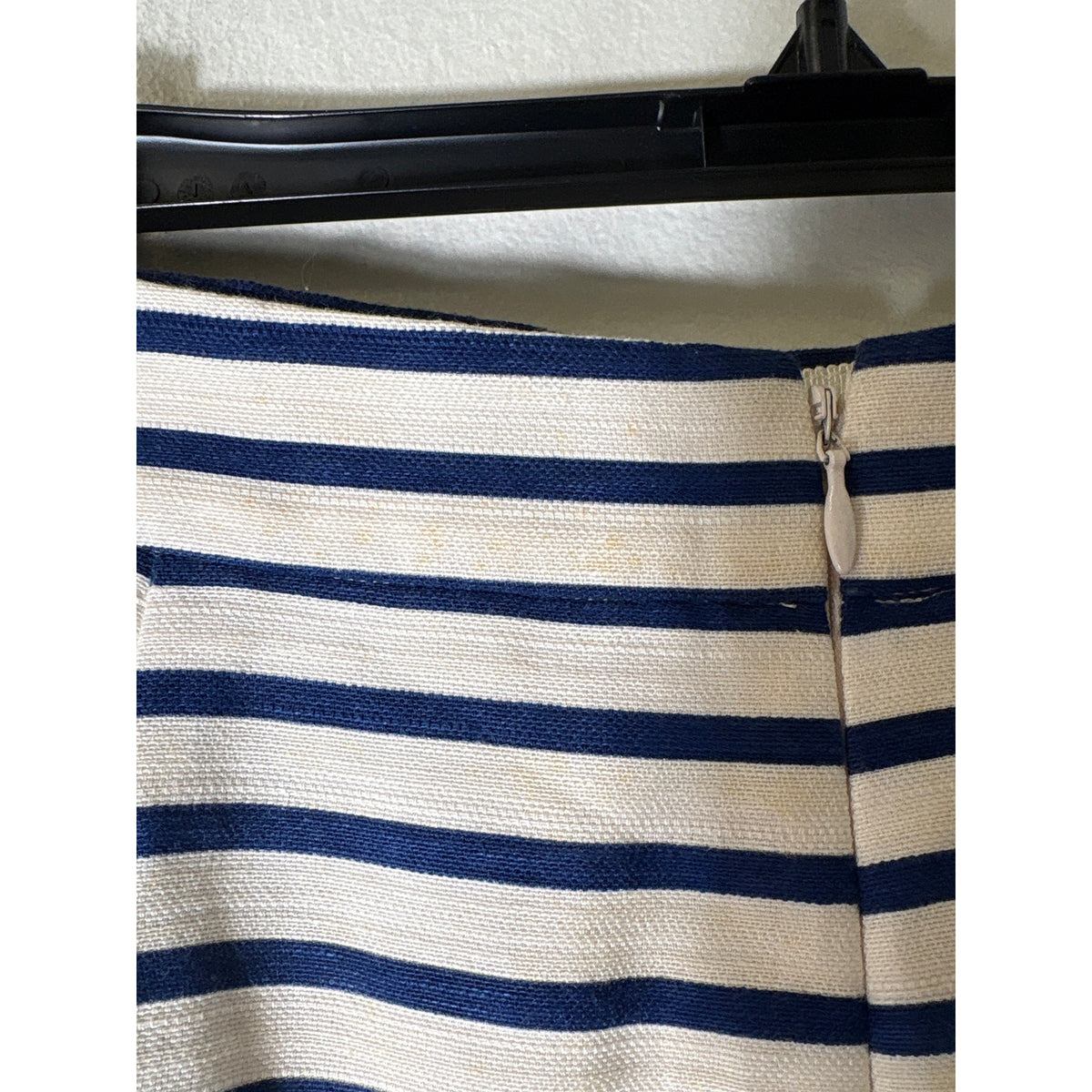 J. Crew Blue and Cream Pencil Skirt Sz 2