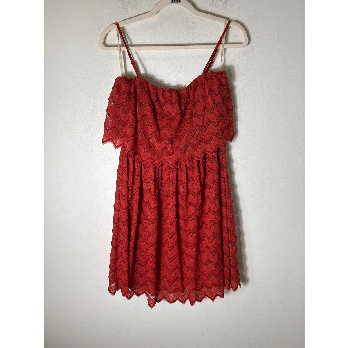 NWT BCBG Generation Dark Orange Layered Mini Dress Sz 4