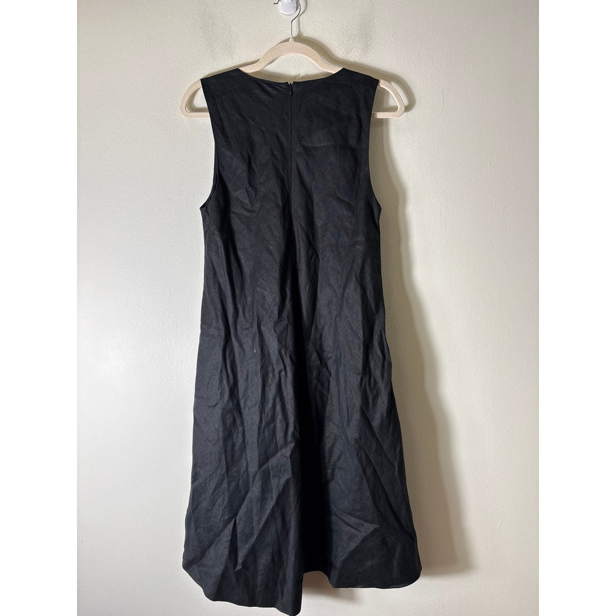 NWT Banana Republe BR Black V Neck Swing Dress Sz S Tall