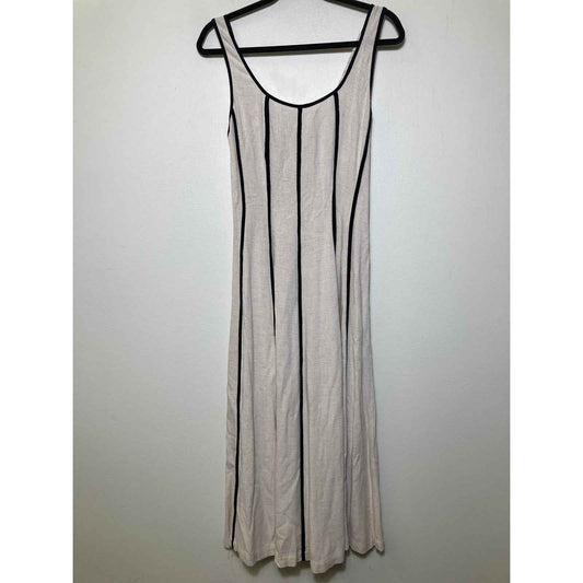 Illa Illa Cream and Black Seam Dress Sz S
