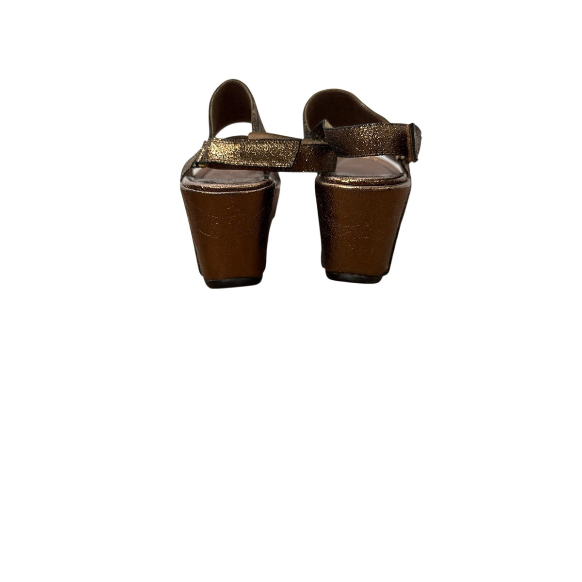 Antelope Bronze Two Strap Wedges Sz 38 (7.5)