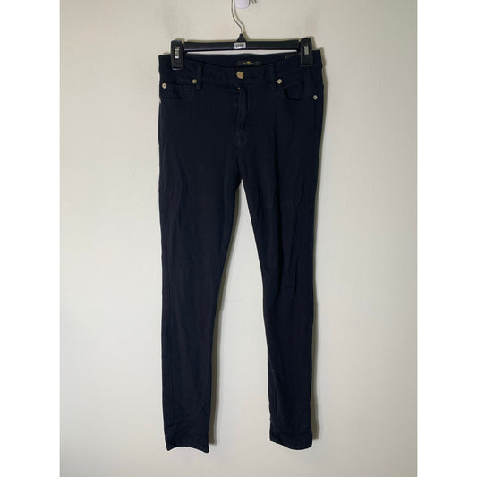 7 for All Mankind Black Jeans Style Pants. Low Rise and Skinny Sz 26