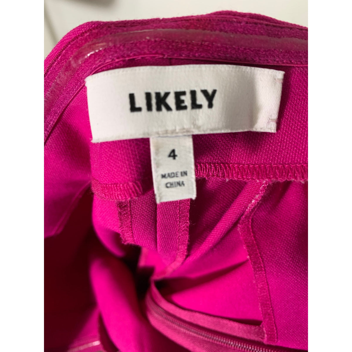 Likely Magenta Strapless cocktail Dress Sz 4