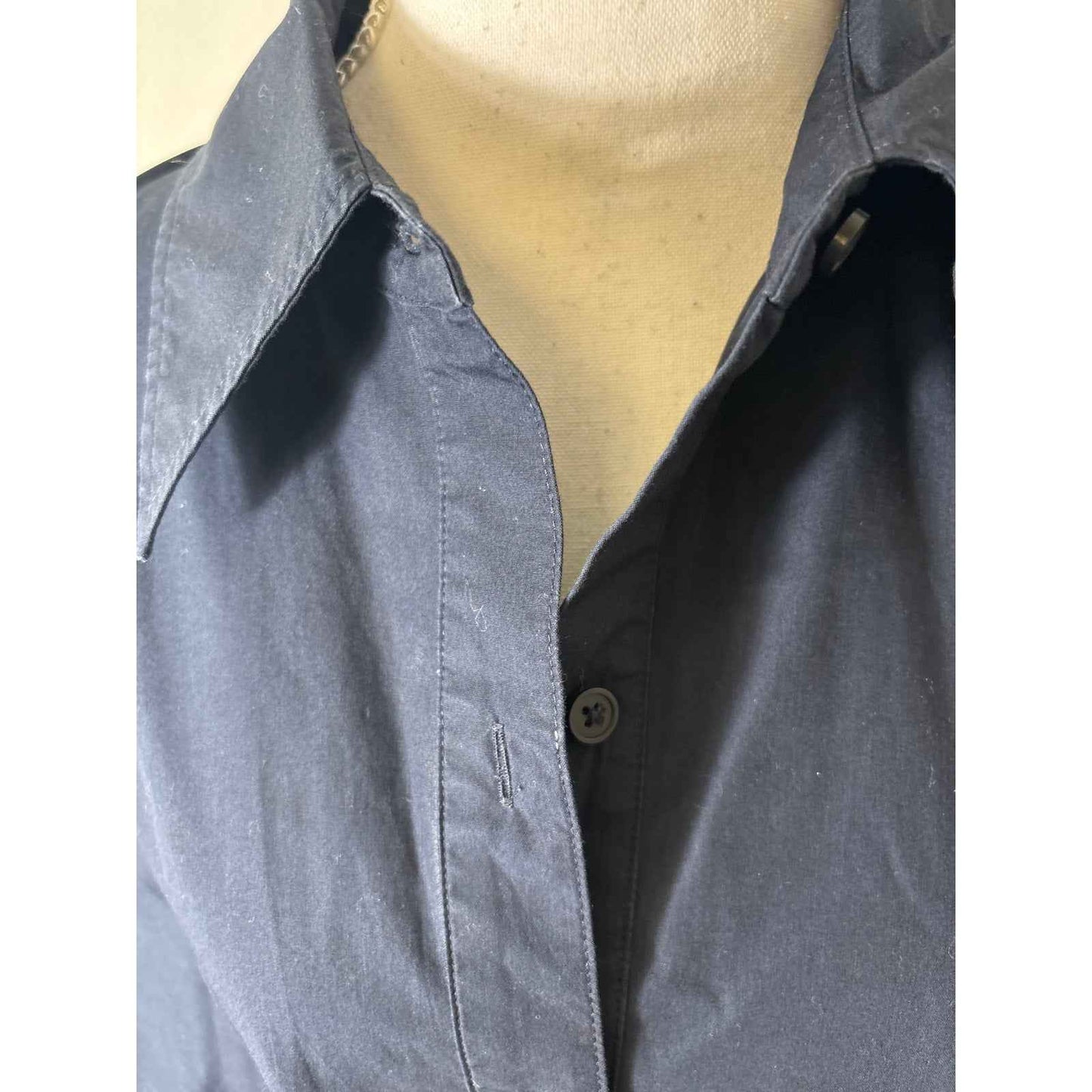COS Navy Trapeze Short Sleeve Mini Dress/Top Sz 12