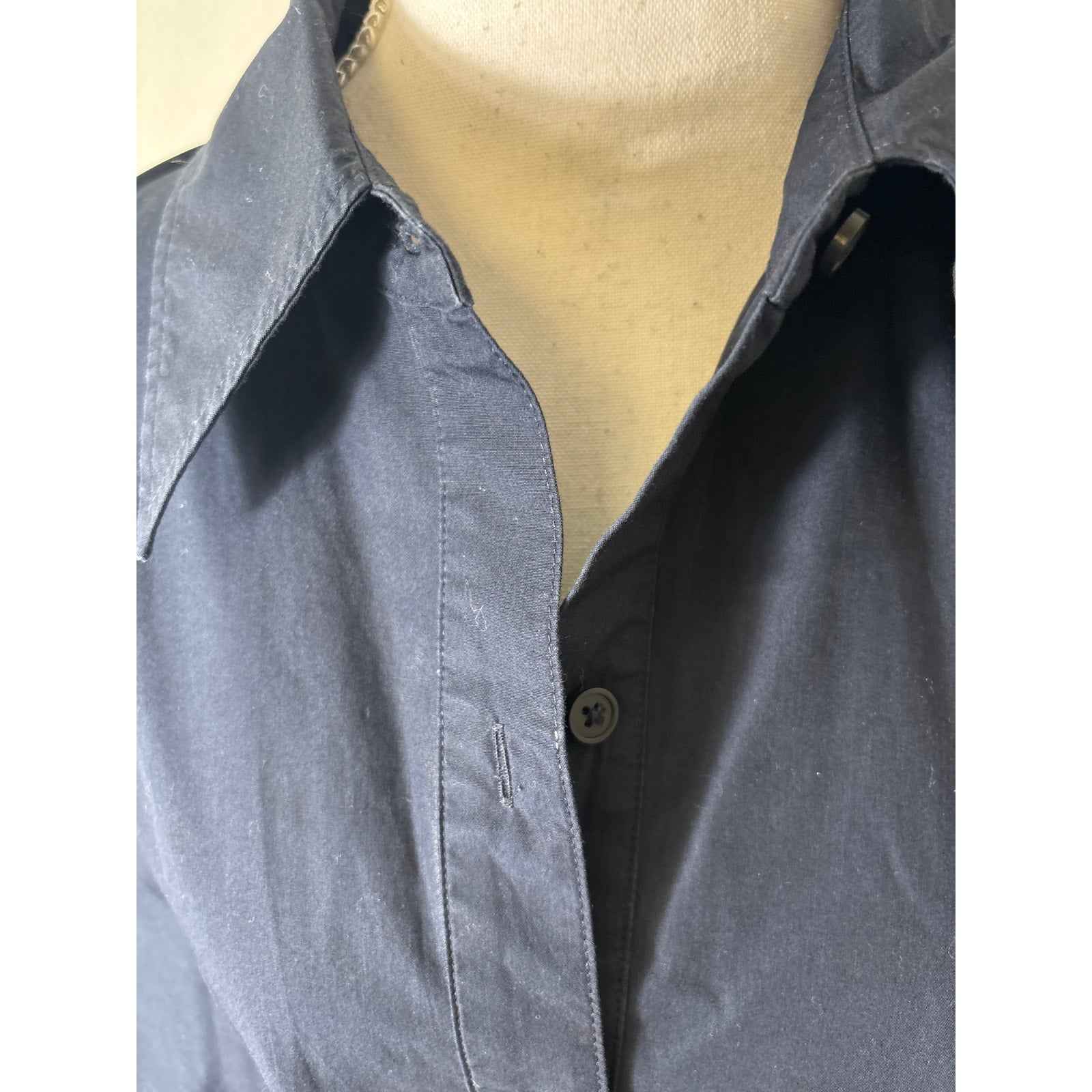 COS Navy Trapeze Short Sleeve Mini Dress/Top Sz 12