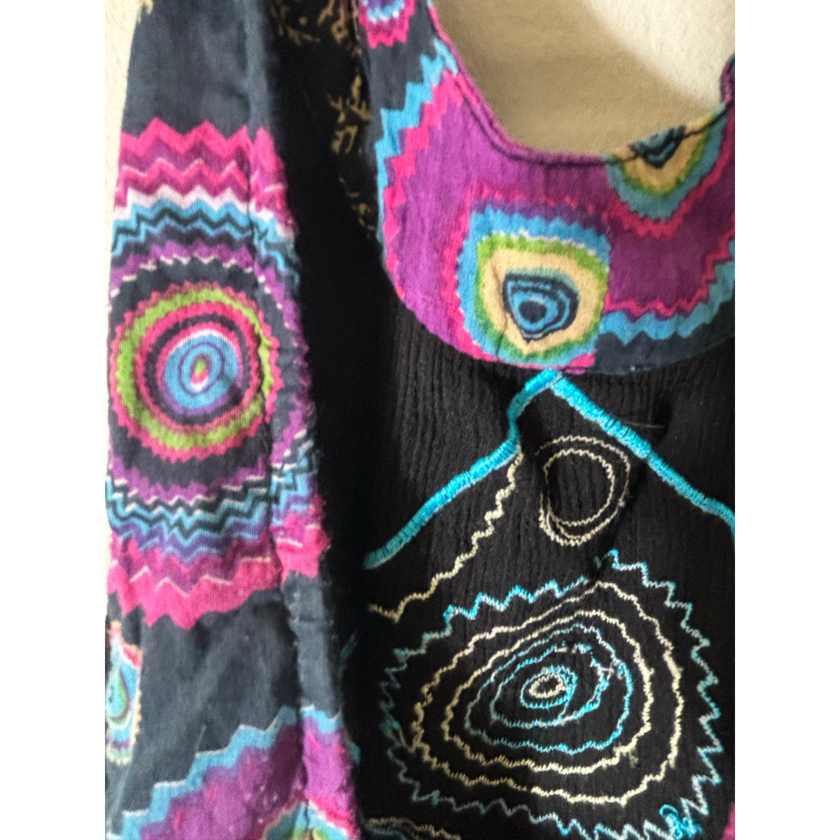 Jaxli Black Boho Halter Backless Maxi Dress Sz M