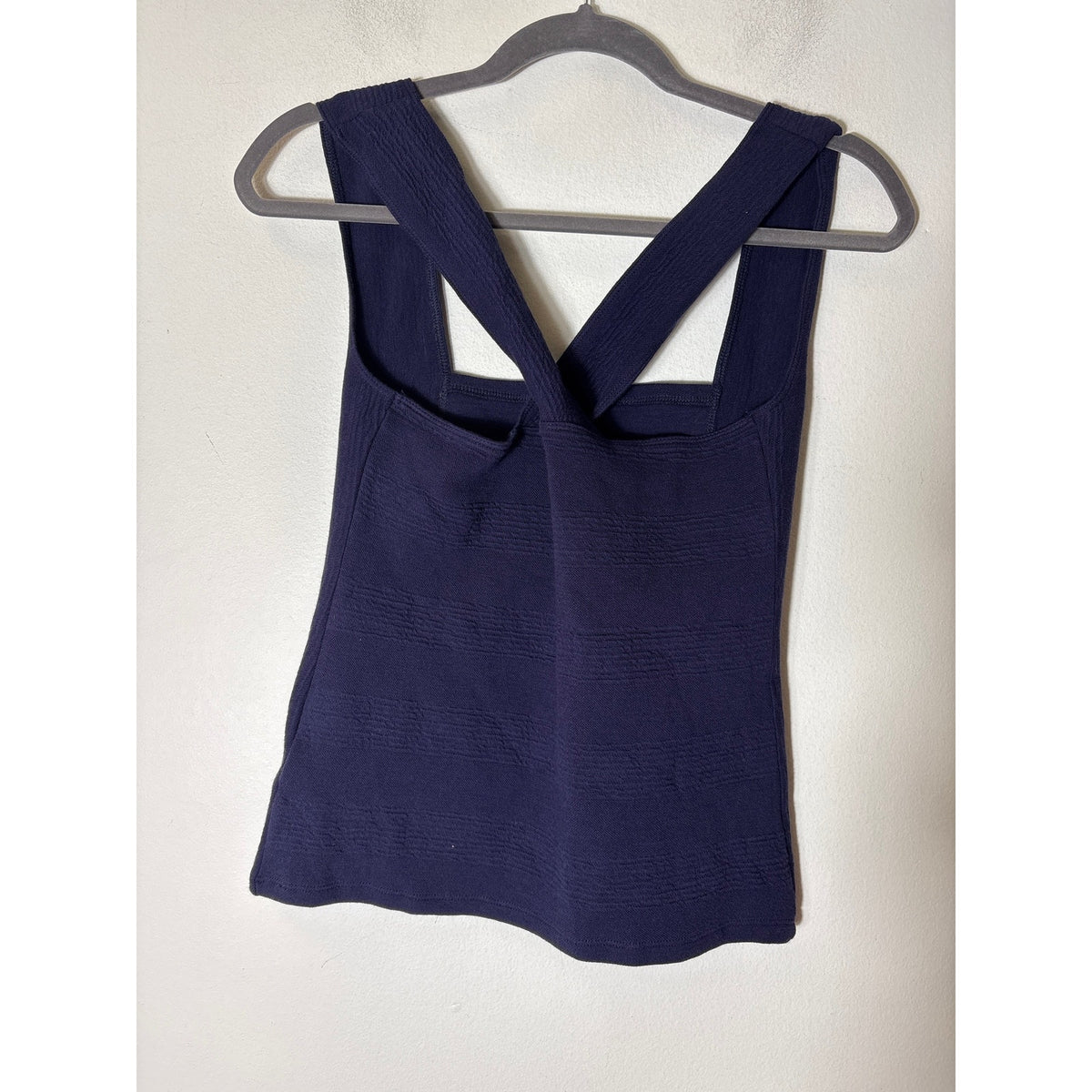 Maeve Navy Criss Cross Back Top Sz S