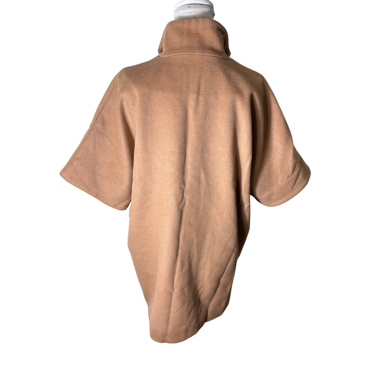 Emerson Fry Camel Colored Short Sleeve Wool Coat Sz XS