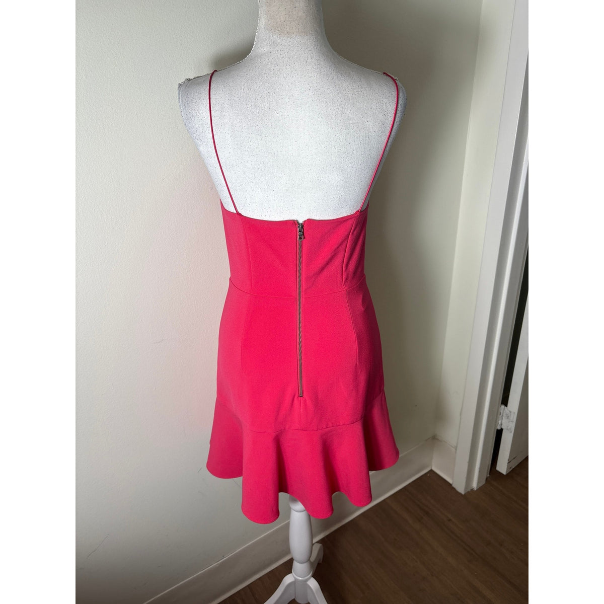 Alice + Olivia Pink Spaghetti Strap Cocktail Dress Sz S