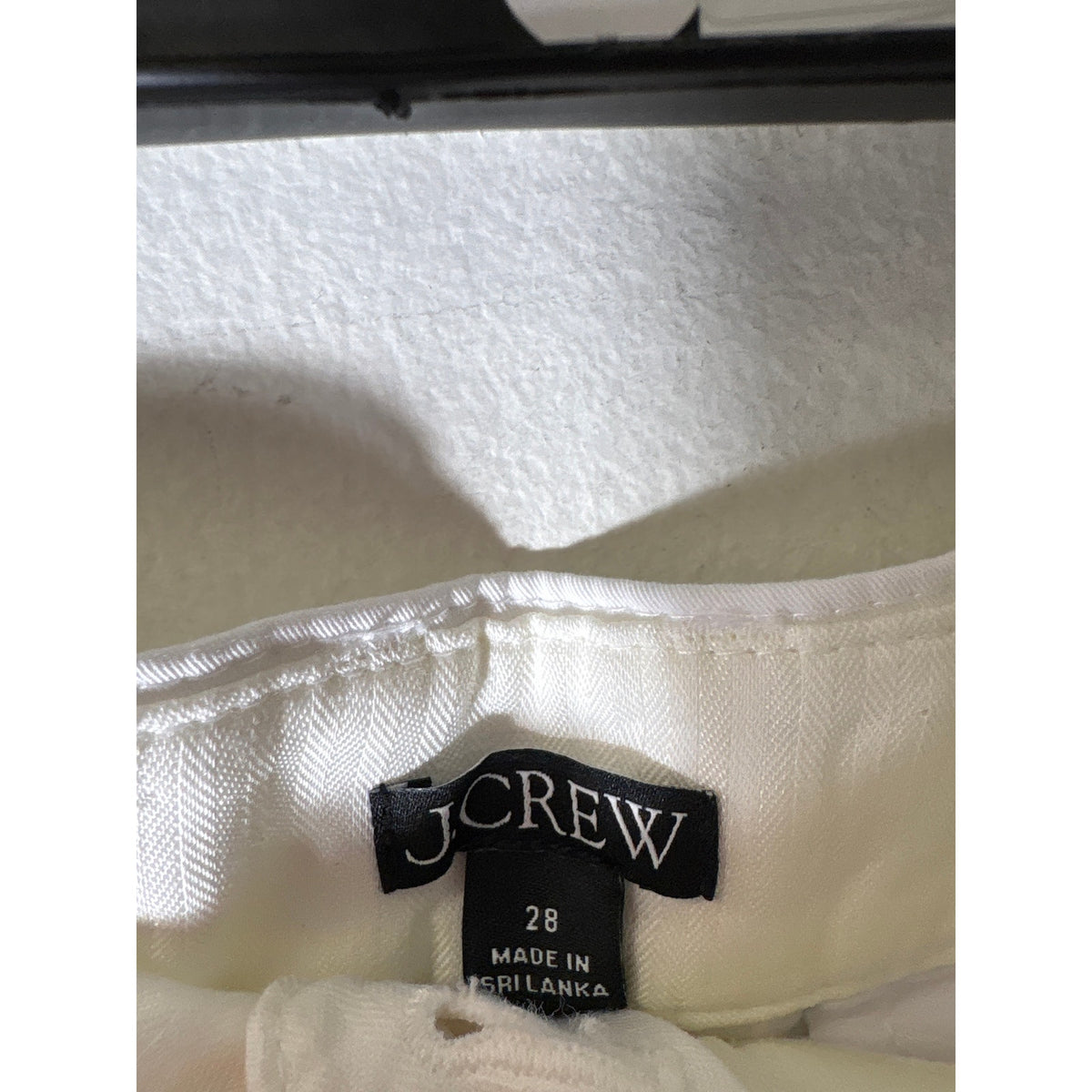 J. Crew Crisp White Cotton Short Shorts Sz 28