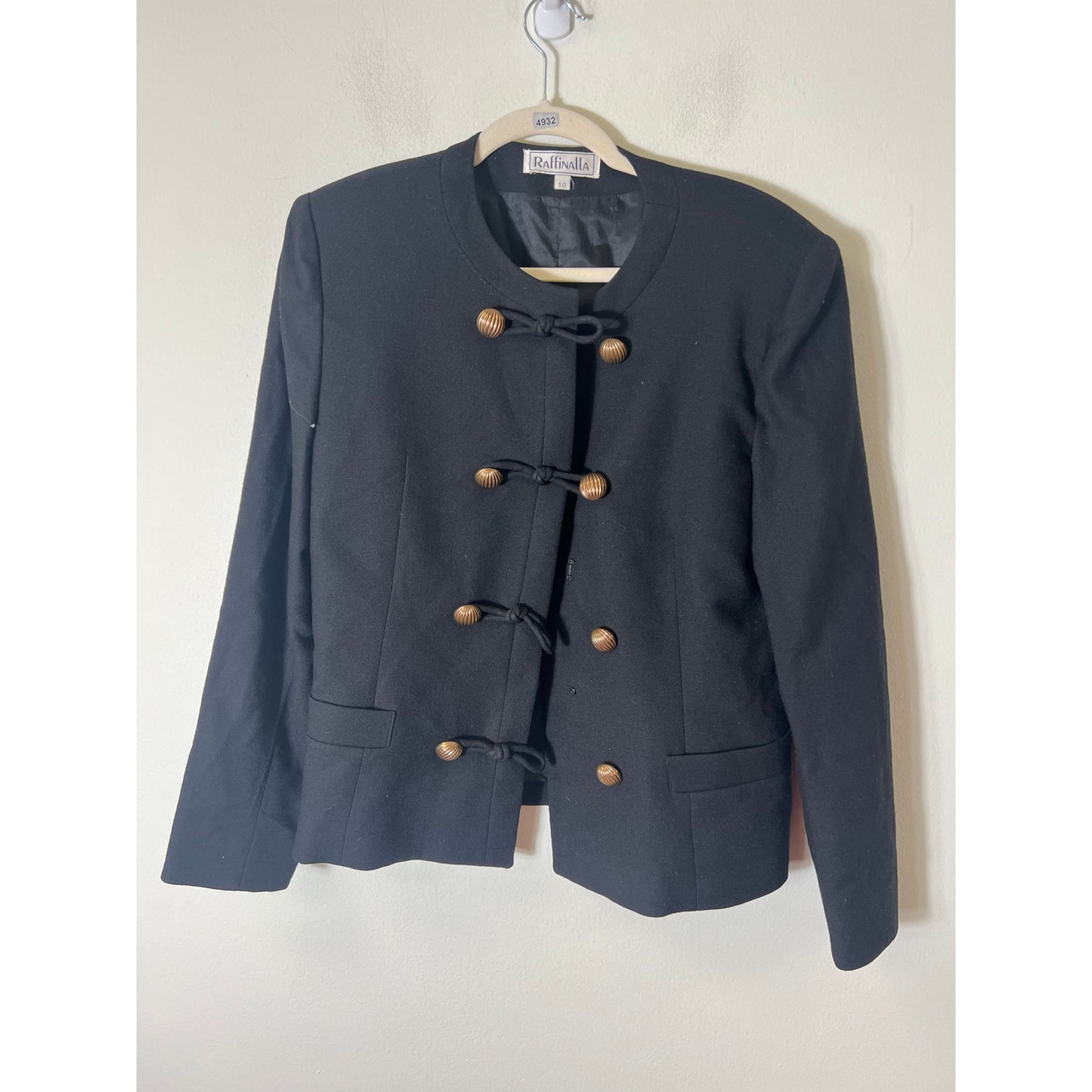 Raffinalla Black Blazer Sz 10